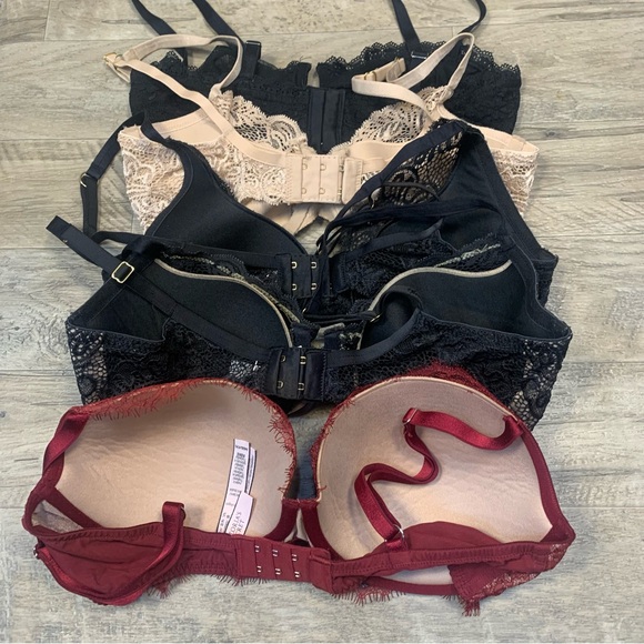 Victoria Secret VTG y2k Bundle 5 Variety Bras Lace Push Up Without Padding Demi - Picture 7 of 13
